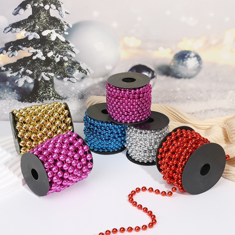 Pearl Trim Chain - 3m/Rulo 9mm İnci Boncuk Zinciri, Noel,