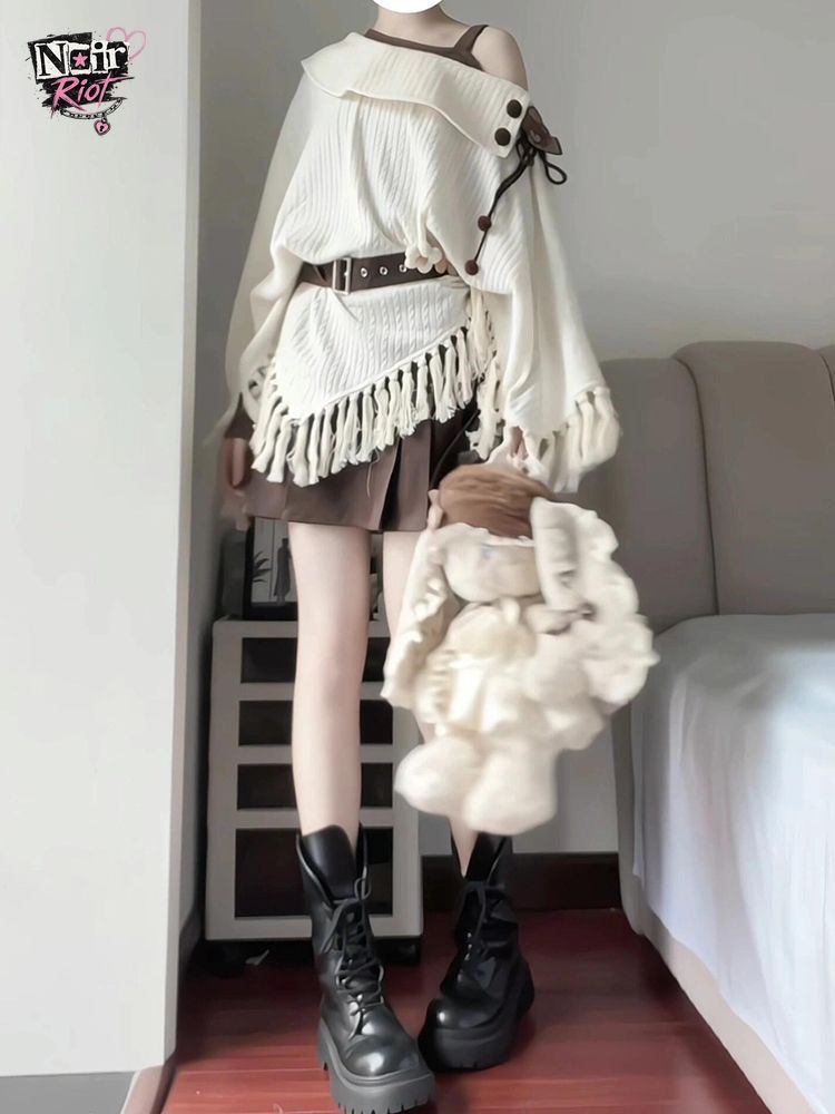 Tassel Fringe Trim - Japon Vintage Mori Kei 2 Parça