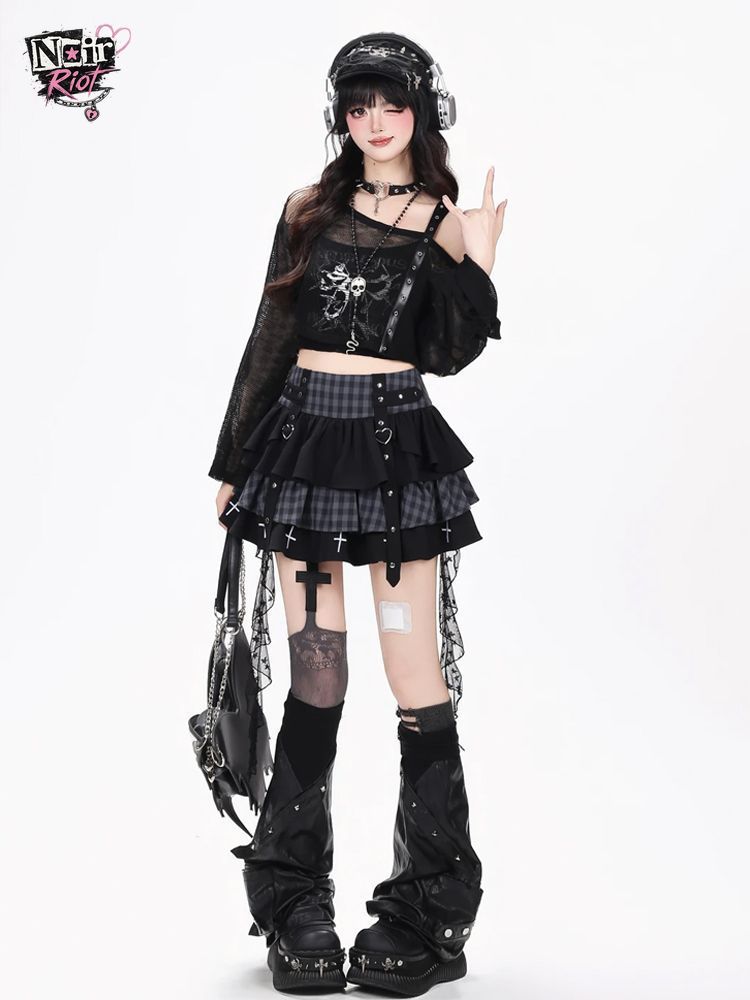 Y2K Punk Gotik Kawaii 3 Parça  - Elastic Lace Trim incelemesi ve fiyatı