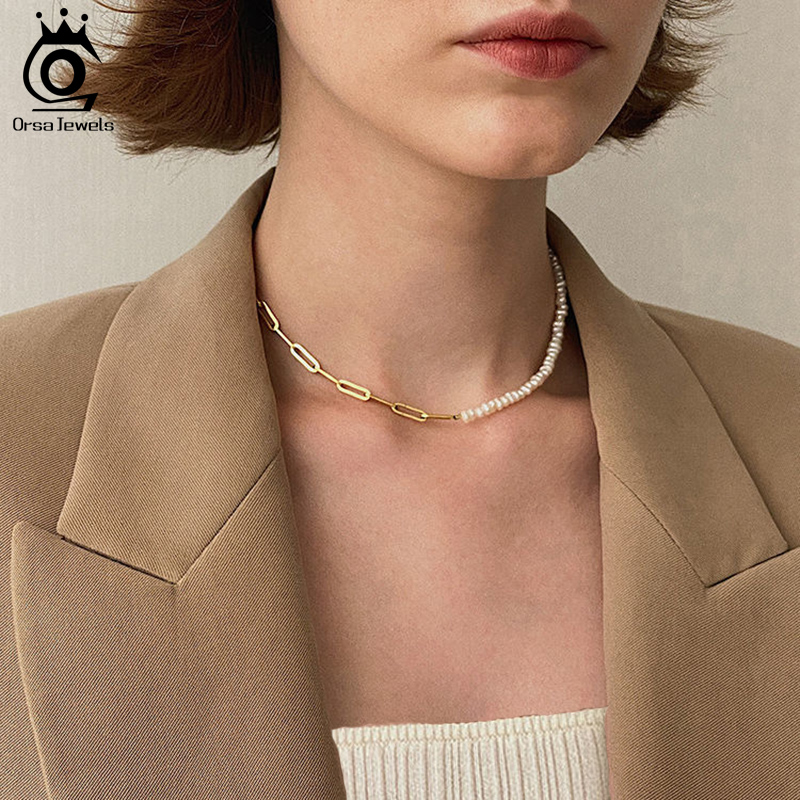 ORSA JEWELS Yarım Inci Zincir  - Pearl Trim Chain incelemesi ve fiyatı