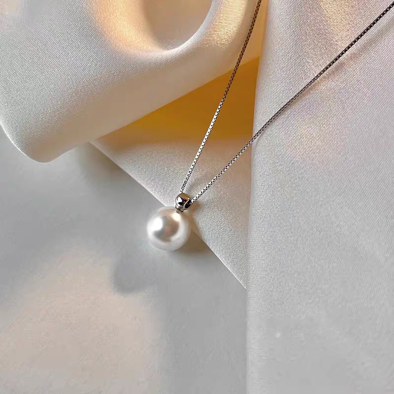 925 Ayar Gümüş 8mm İnci Kolye  - Pearl Trim Chain incelemesi ve fiyatı