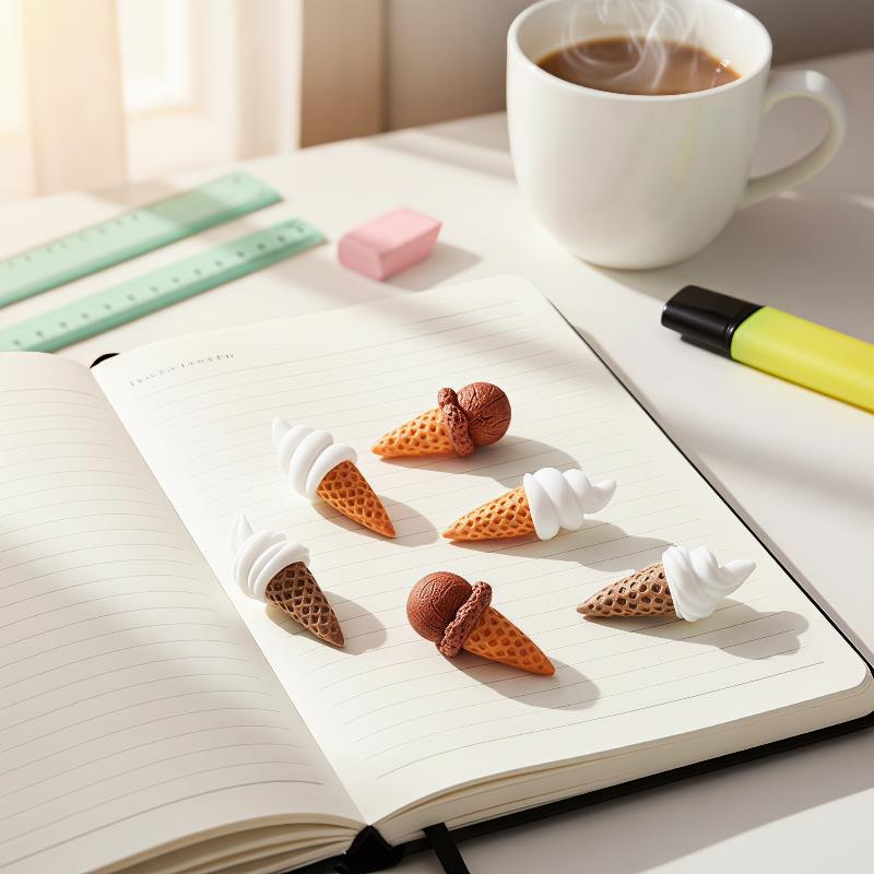 Kawaii Mini Reçine Dondurma Sü - Embellishments For Scrapbooking incelemesi ve fiyatı