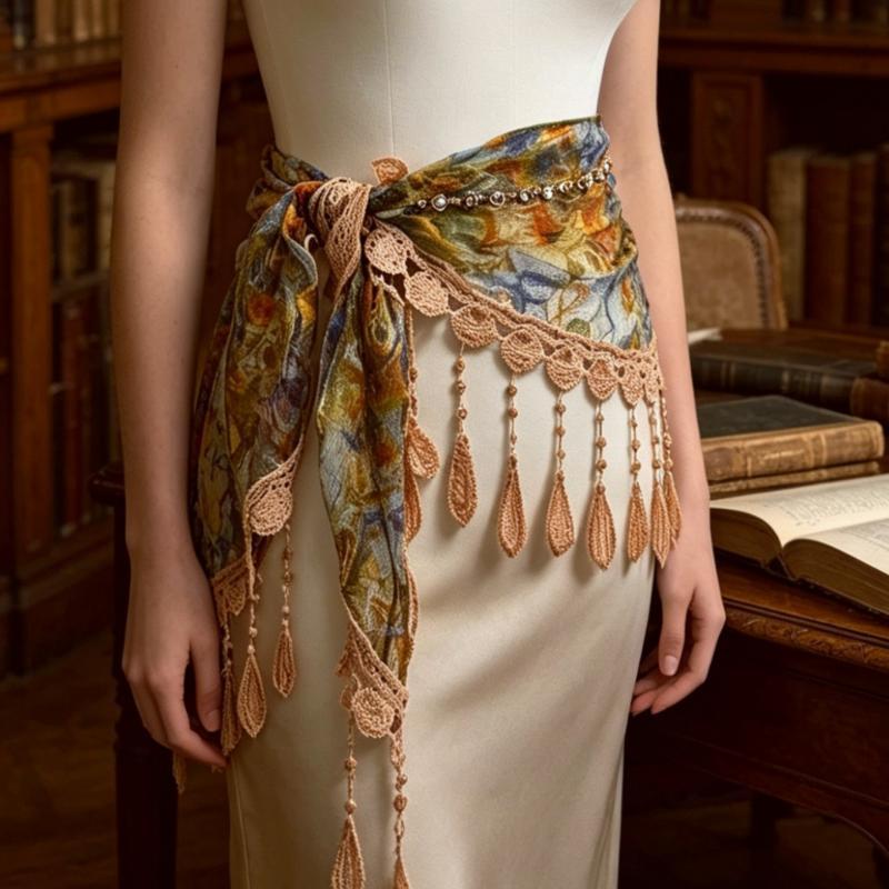 Bohem Püsküllü Üçgen Eşarp Mod - Tassel Fringe Trim incelemesi ve fiyatı