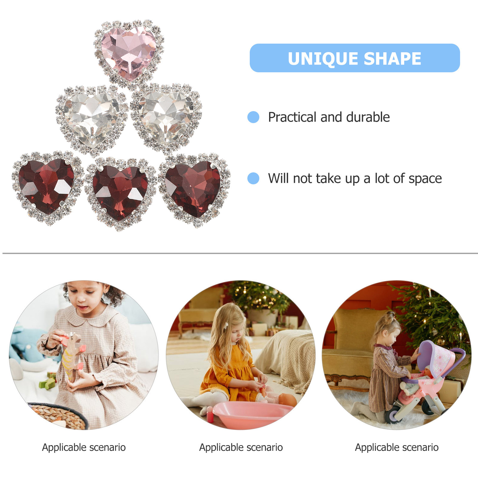30 Adet Kalp Şeklinde Metal Al - Embellishment Glue Craft incelemesi ve fiyatı